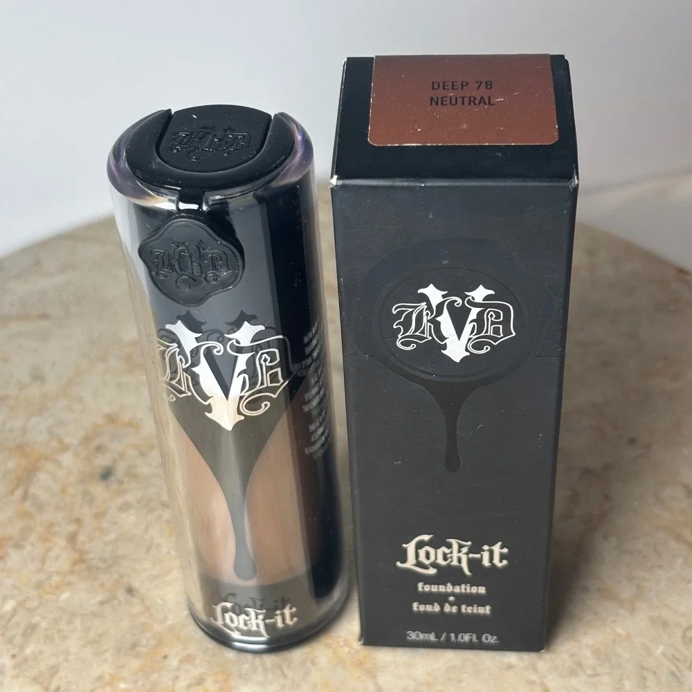 Kat Von D Lock-It Foundation 1.0oz Deep 78 Neutral Full Coverage Matte Liquid